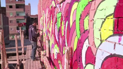 رسومات الغرافيتي الغاضبة تحكي سنتين من الثورة في مصر