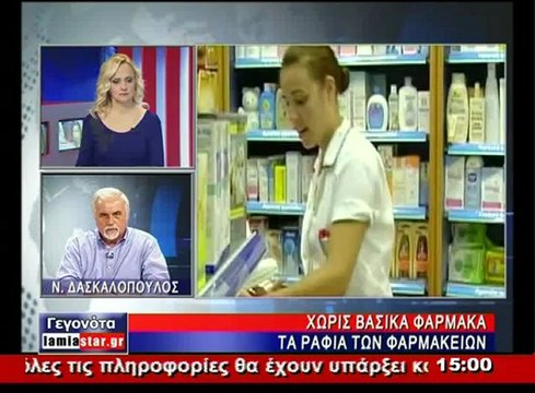 Ο Ν. Δασκαλόπουλος για τα άδεια ράφια στα φαρμακεία