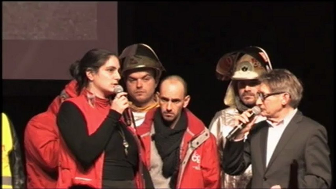 Meeting du Front de gauche à METZ - Syndicalistes en lutte