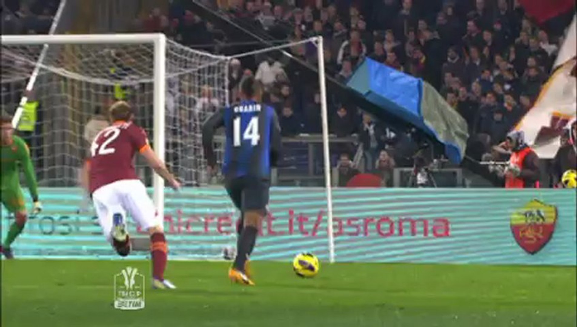 Roma - Inter 2-1 Coppa Italia - Semifinale andata 2012-2013 - Video  Dailymotion