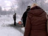 Homeless battle the brutal cold in Latvia