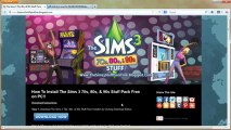 How to Download The Sims 3 70s, 80s, & 90s Stuff Pack Installer Free!!
