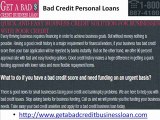 Bad Credit Business Loans