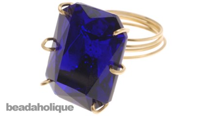 How to Make a Wire Wrapped Cocktail Ring Stone Setting
