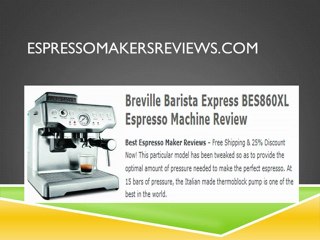 Espresso Maker Reviews - Top 10 Espresso Makers