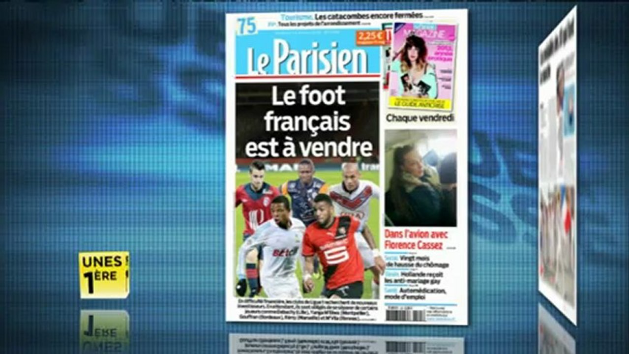 Revue de presse Unes 1ère - 25 janvier 2013