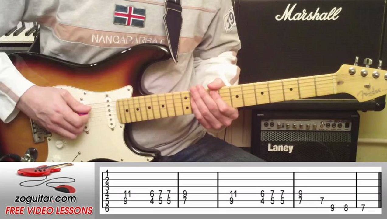 Toto - Hold The Line (intro riff) + TAB