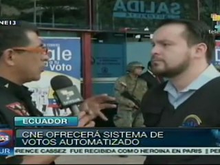 Ecuador: material electoral será distribuido 4 de febrero