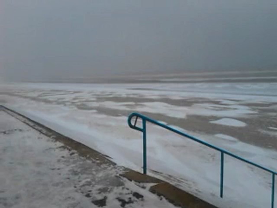 plage 23 01 2013 sous la neige