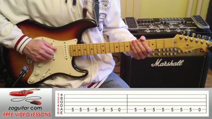 Vanilla Ice - Ice Ice Baby (main riff) + TAB