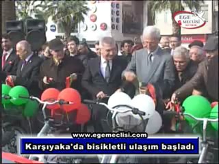 KARŞIYAKA'DA BİSİKLETLİ ULAŞIM BAŞLADI