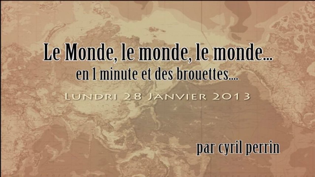 Le monde en 1 minute par Cyril Perrin