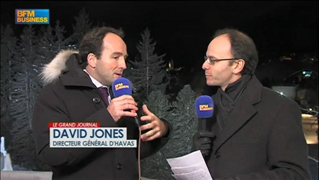 Davos 2013 : David Jones, directeur général d’Havas - 25 janvier - BFM : Le Grand Journal 1/4
