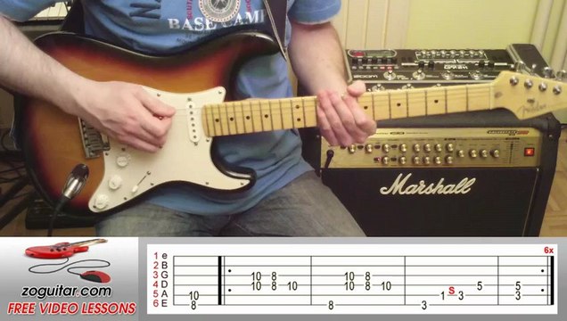 ZZ Top - Sharp Dressed Man (intro riff) + TAB