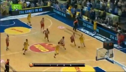 Maccabi  -Olympiakos  77-78 (end of the game)