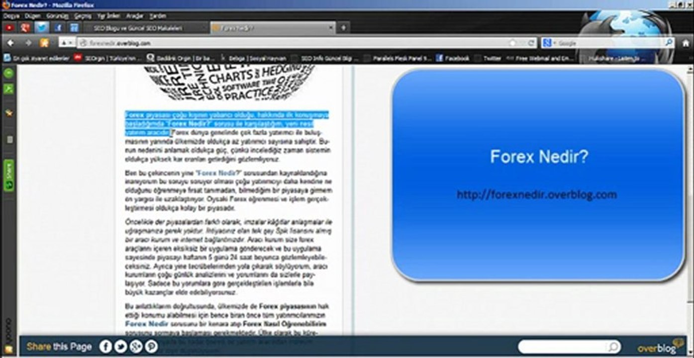 Forex Nedir Overblog Tanıtımları | http://forexnedir.overblog.com
