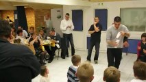 Pleine balle pour Franck et Serge à la soirée de Mayenne Handball