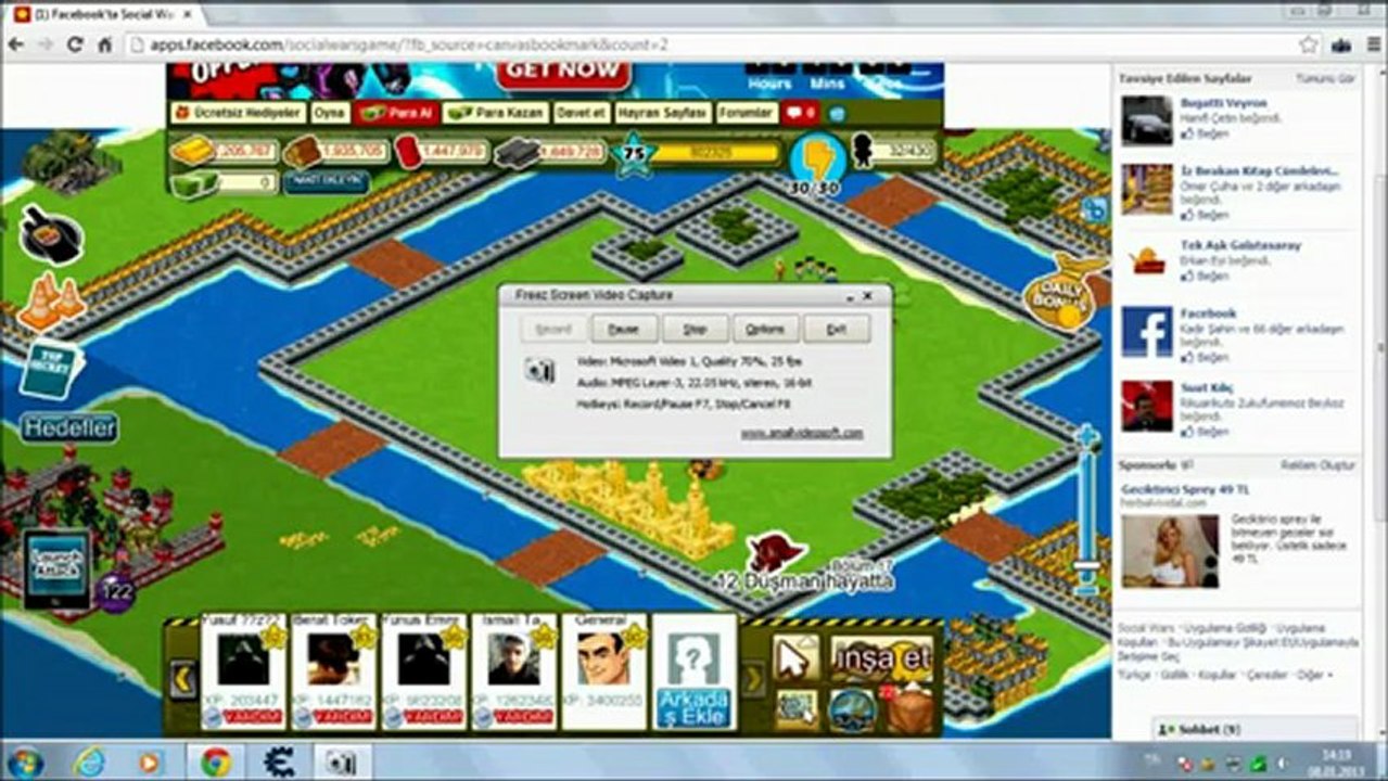 Social wars nakit hilesi 2013