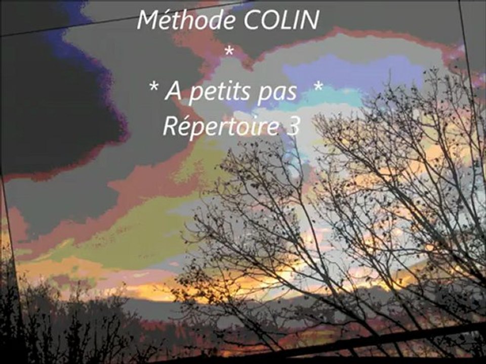 Méthode Colin.A Petits pas.répertoire3