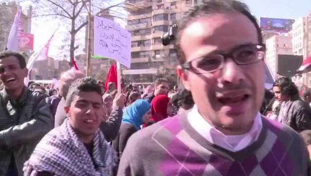 Manifestations en Egypte pour l'anniversaire de la révolution