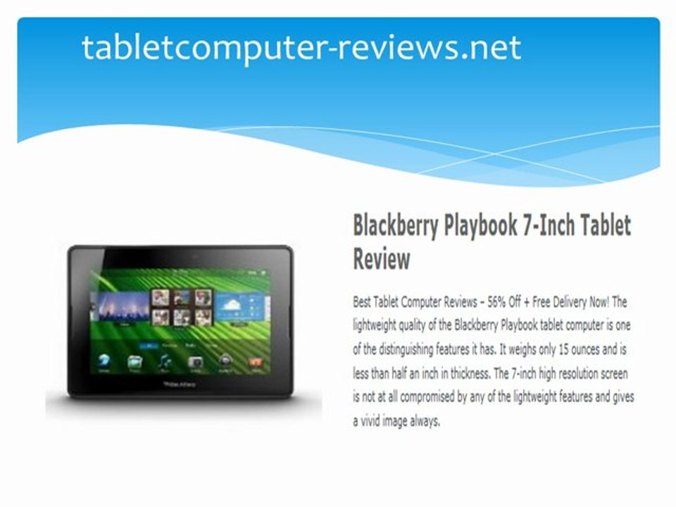 Tablet PC Reviews - Top 10 Tablet Computers