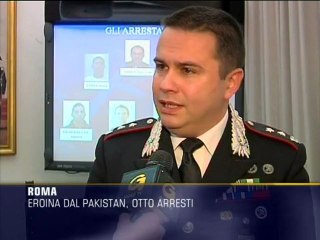 Eroina dal Pakistan, otto arresti