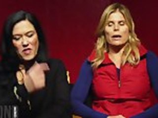 Mariel Hemingway and Barbara Kopple from "Running From Crazy" at