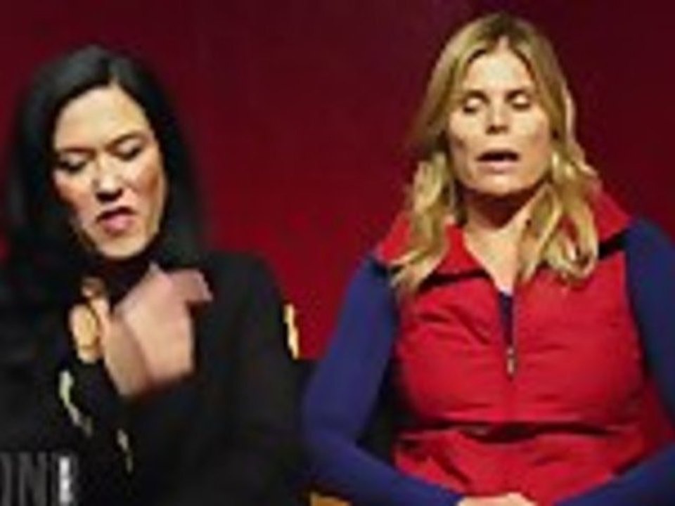 Mariel Hemingway and Barbara Kopple from "Running From Crazy" at