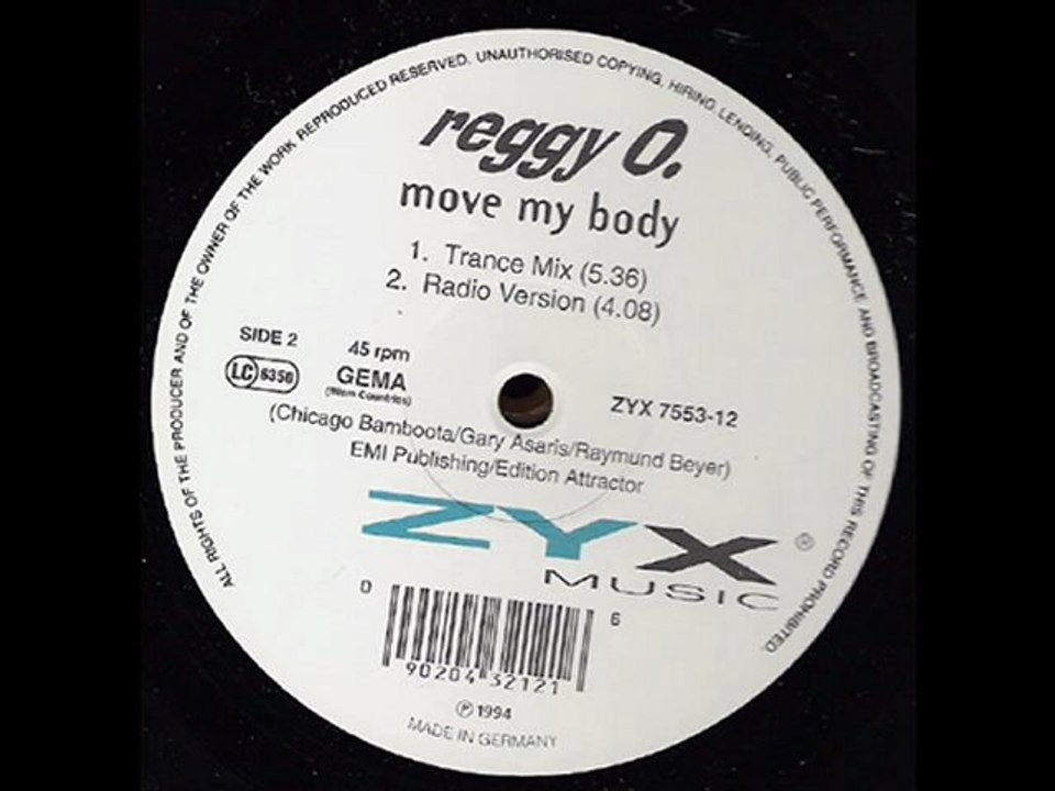 Reggy O. - Move My Body (Trance Mix) - video Dailymotion