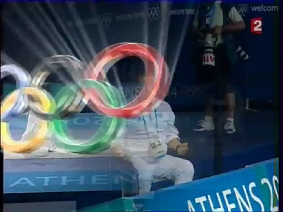 Athens 2004 Olympics - Fencing - Men's Foil Final - Sanzo vs Guyart