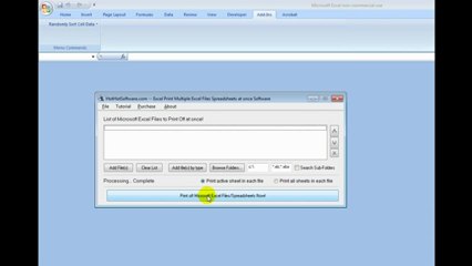 How to print multiple excel spreadsheets at once (including active sheets)