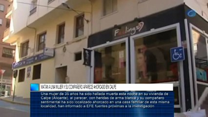 Matan a una mujer y su compañero aparece ahorcado en Calpe