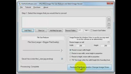 How to JPG JPEG Image File Size Reducer and Batch Image Resizer