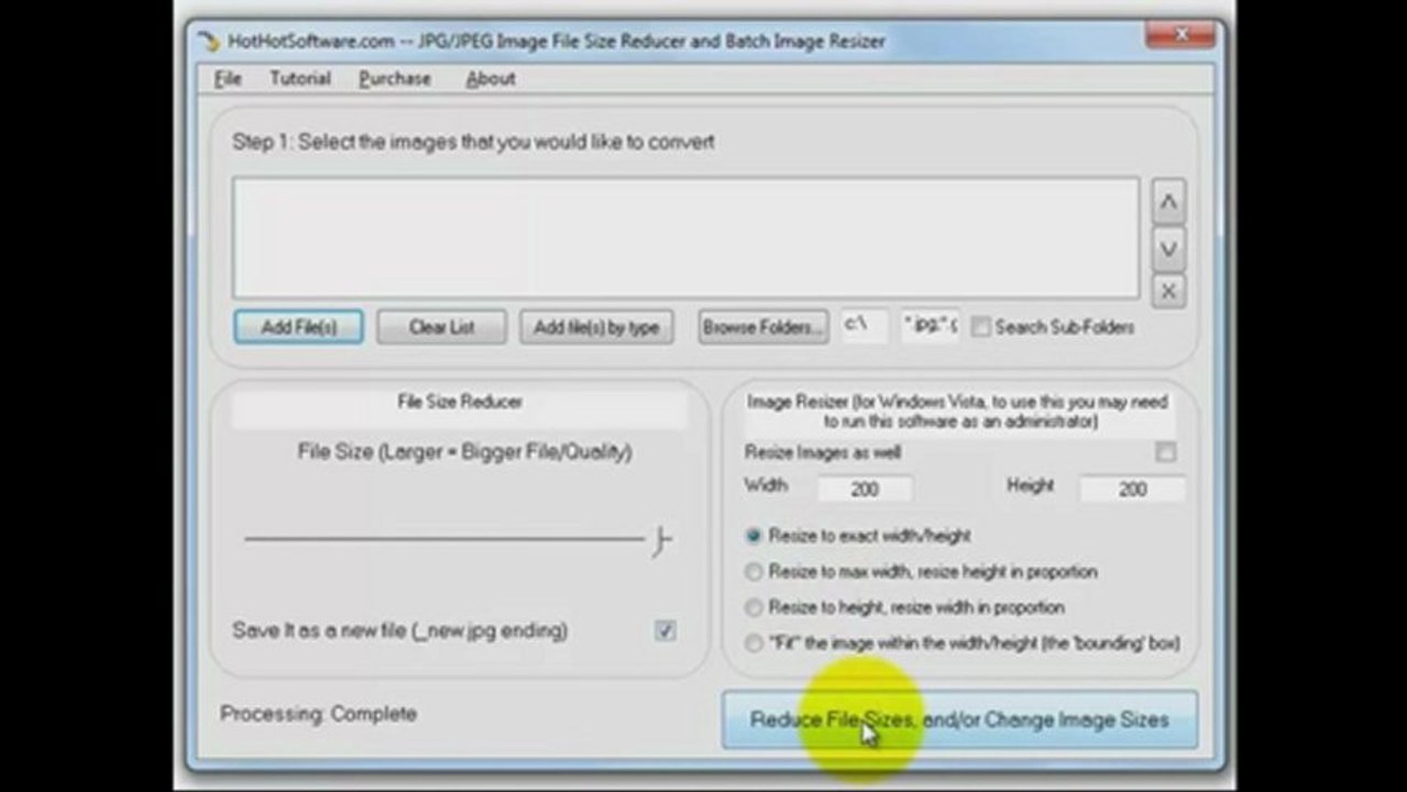 How to JPG JPEG Image File Size Reducer and Batch Image Resizer