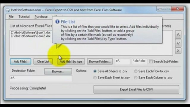 How to Excel Export to CSV and text from Excel Files
