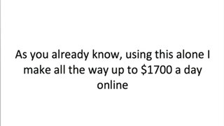 How To Earn Money Online - $1000 Fast!