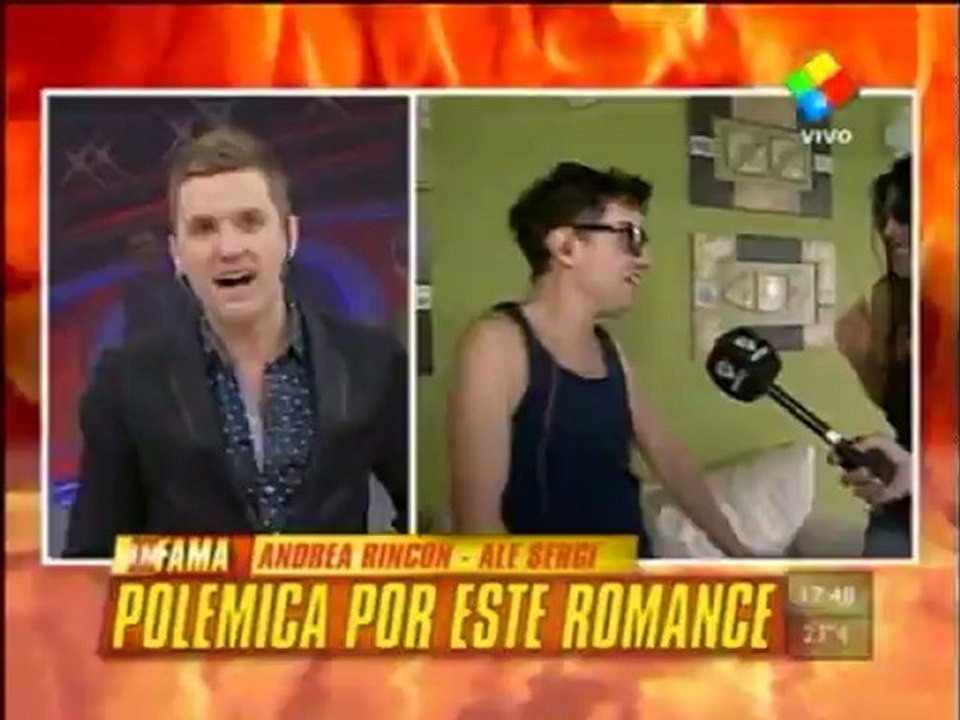 Pronto.com.ar Ale Sergi y Andrea Rincón a los besos