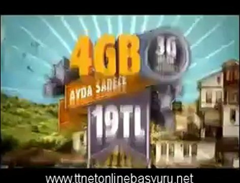 TTNET Mümkünlü - 3G 4GB 19 TL ttnetonlinebasvuru.net