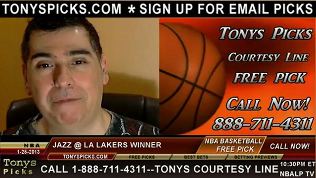 LA Lakers versus Utah Jazz Pick Prediction NBA Pro Basketball Odds Preview 1-25-2012