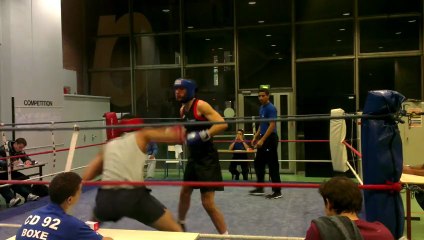 1/8 finale Championnat d'ile de France Round 3: en bleu, Baptiste ELUARD (UPMC)