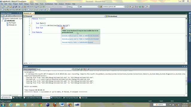 Using Visual Studio 2010 for VB NET Command Line Applications