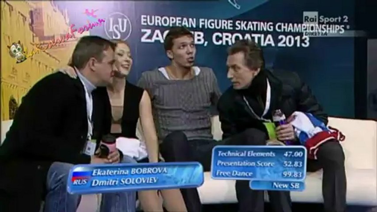ISU ZAGREB 2013 -16-21- ICE DANCE FD - Ekaterina BOBROVA Dmitri SOLOVIEV - 25.01.2013