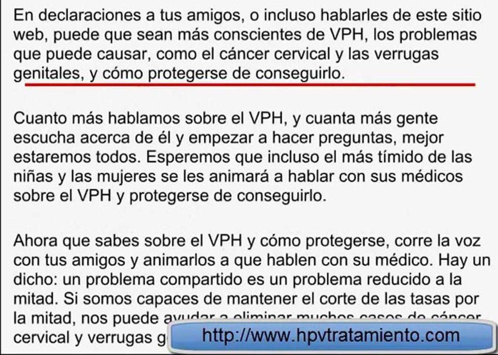 Hablando sobre el  VPH (Virus del papiloma humano)