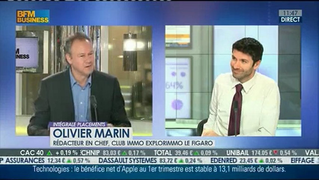 Olivier Marin actualités immobilier BFM Business 24 janvier 2013