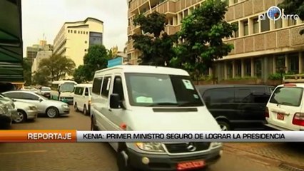 Kenia : Primer ministro seguro de ganar la presidencia