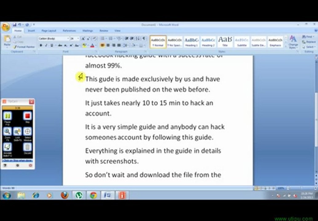 Facebook Hack guide