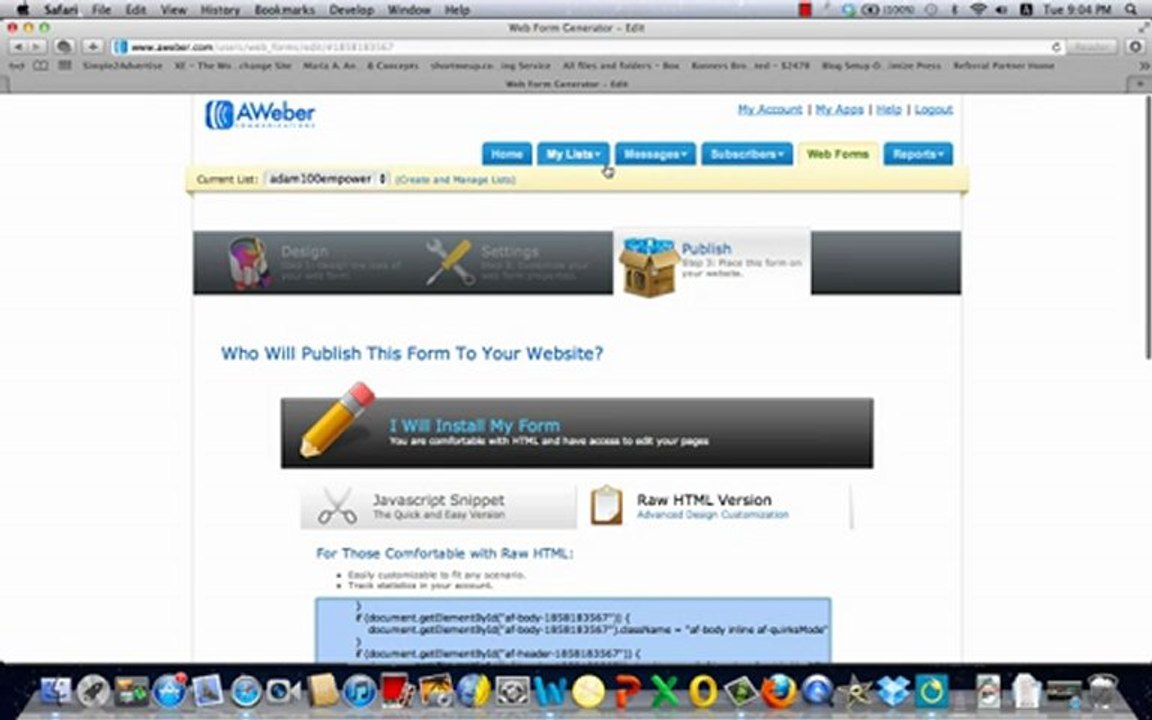How to Insert an Ebook to Your Blog-Aweber