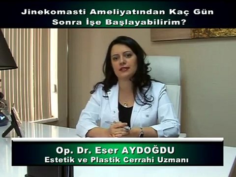 Jinekomasti Ameliyatından Kaç Gün Sonra İşe Başlayabilirim_