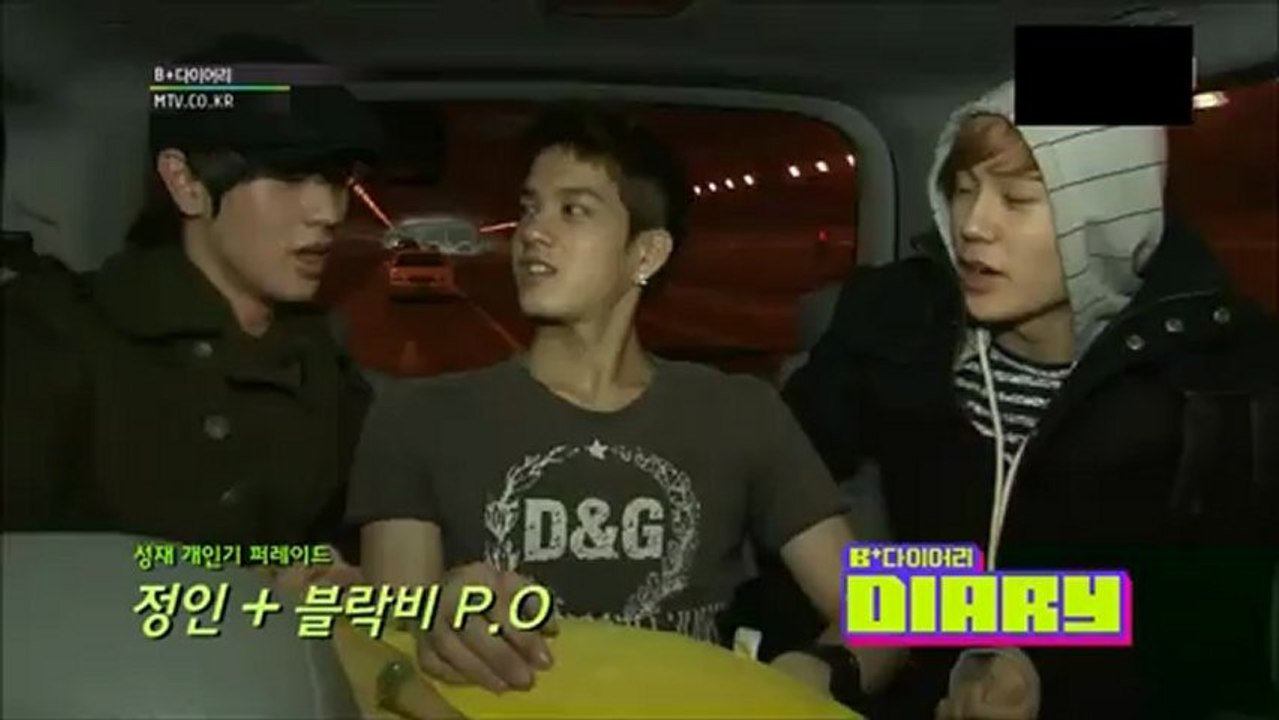 [ENG] 121204 BTOB B+ DIARY - Ep 1 (Sungjae’s P.O Imitation cut)
