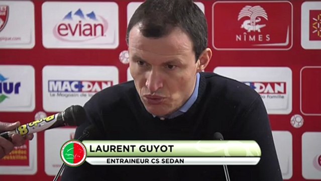 Conférence de presse Nîmes Olympique - CS Sedan : Victor ZVUNKA (NIMES) - Laurent GUYOT (CSSA) - saison 2012/2013